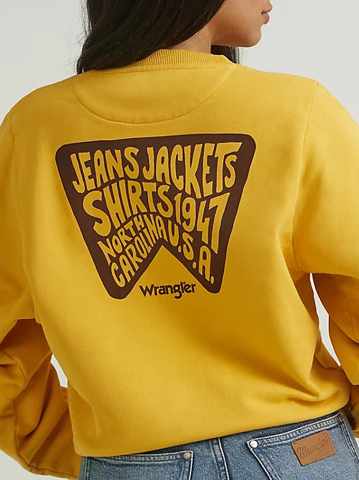 Wrangler hot sale yellow sweatshirt