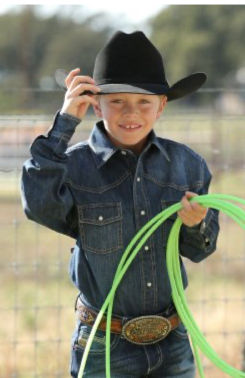 Youth Denim Snap Up