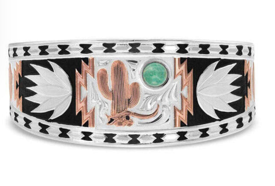 Desert Serenade Cactus Cuff Bracelet