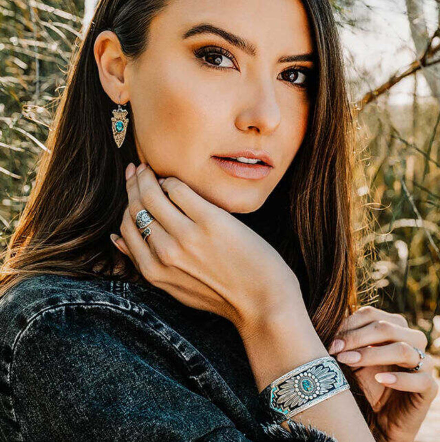 Blue Spring Turquoise Cuff Bracelet