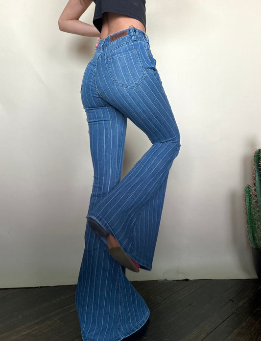 Final Sale ✨Remi High Rise Stripe Bell Jeans
