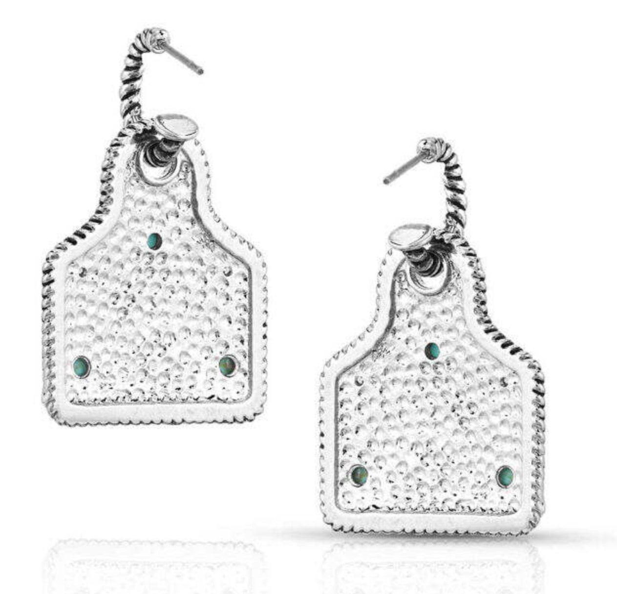 Yellowstone Cow Tag Earrings