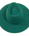 Teal Felt Hat