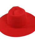 Lipstick Red Felt Hat