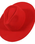 Lipstick Red Felt Hat
