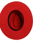 Lipstick Red Felt Hat