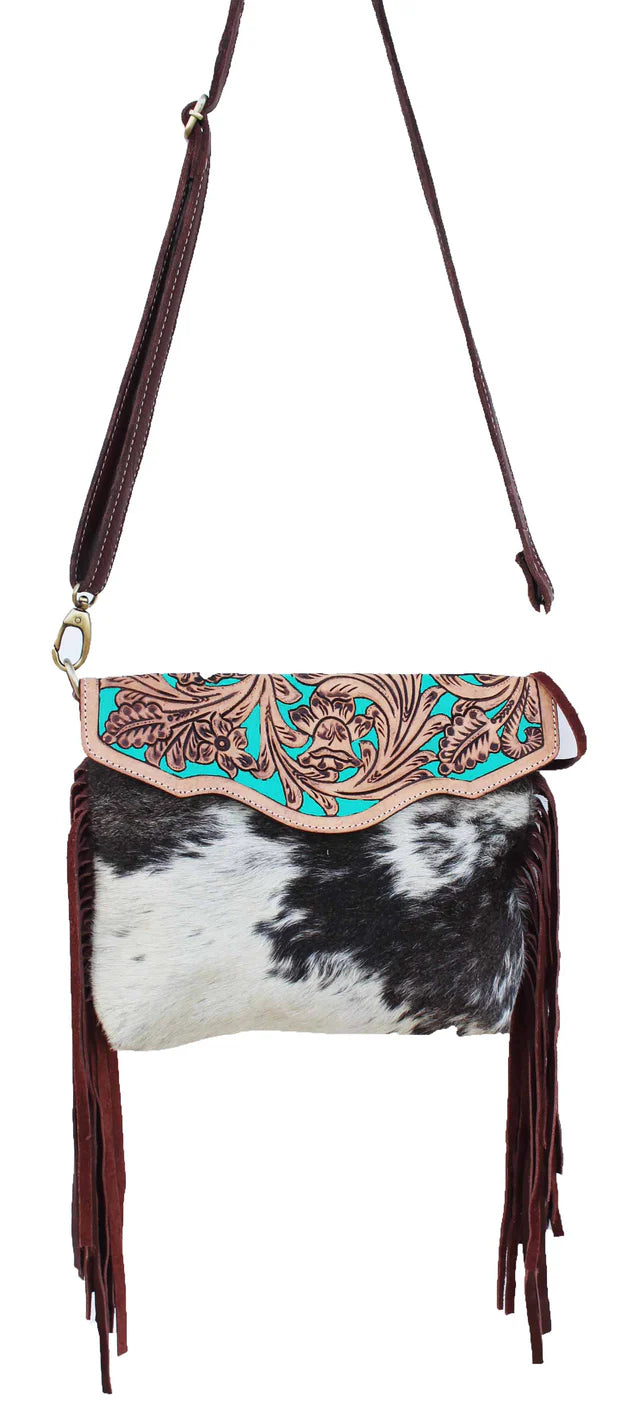 Cowhide Western Floral Tooled Leather