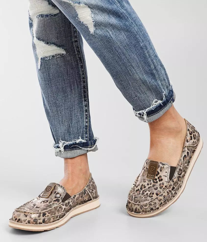 Ariat Cruiser Metallic Leopard Leather Shoe