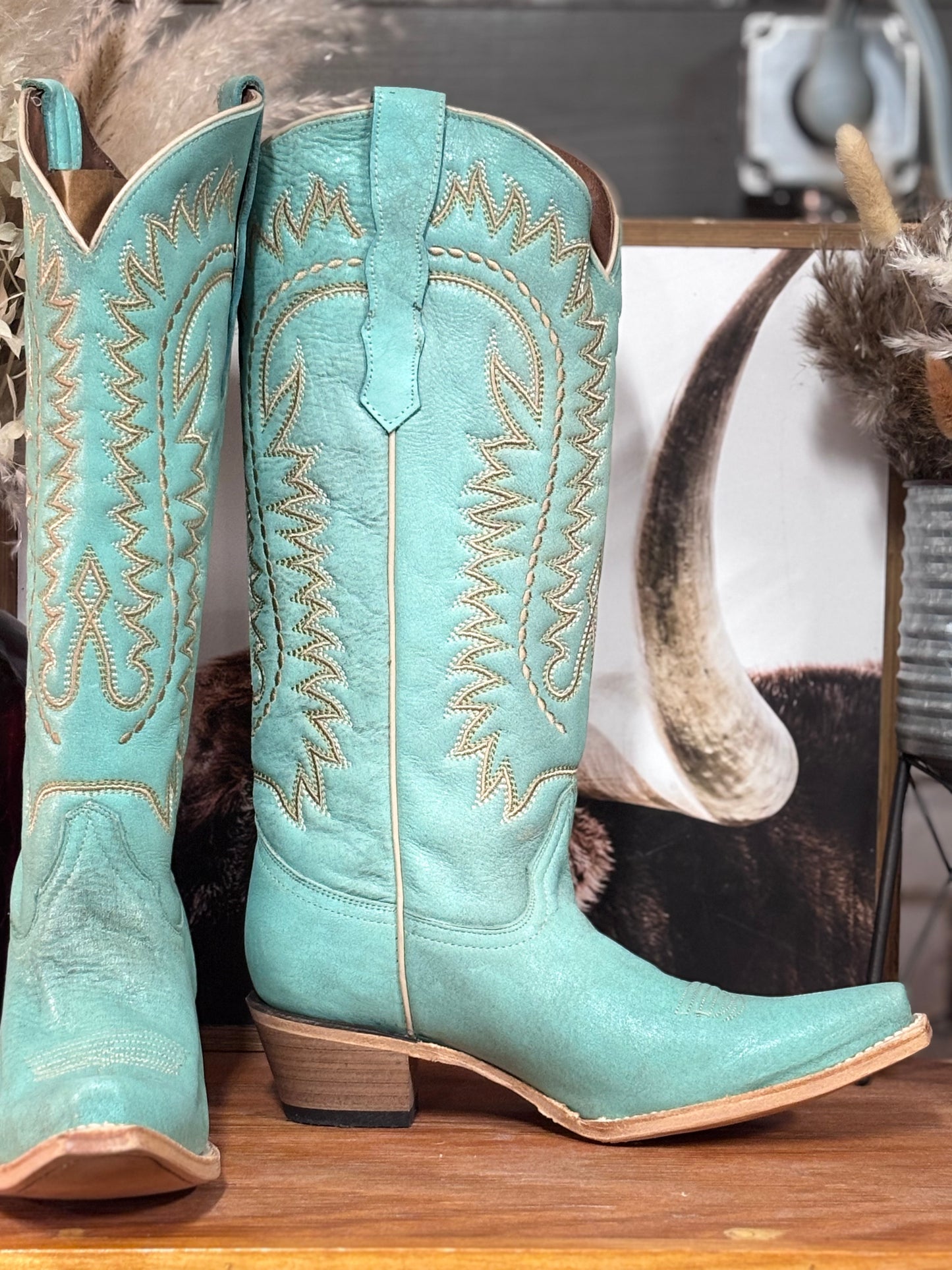 Corral Turquoise Embroidery Women's Boots