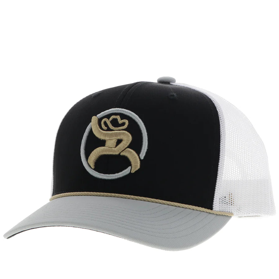 Strap Roughy Hat Gold And Gray Patch