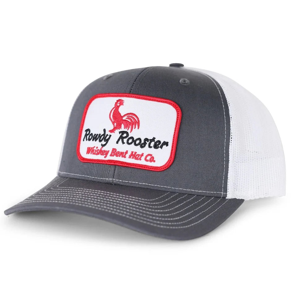 Whiskey Bent Rowdy Rooster Gray/White