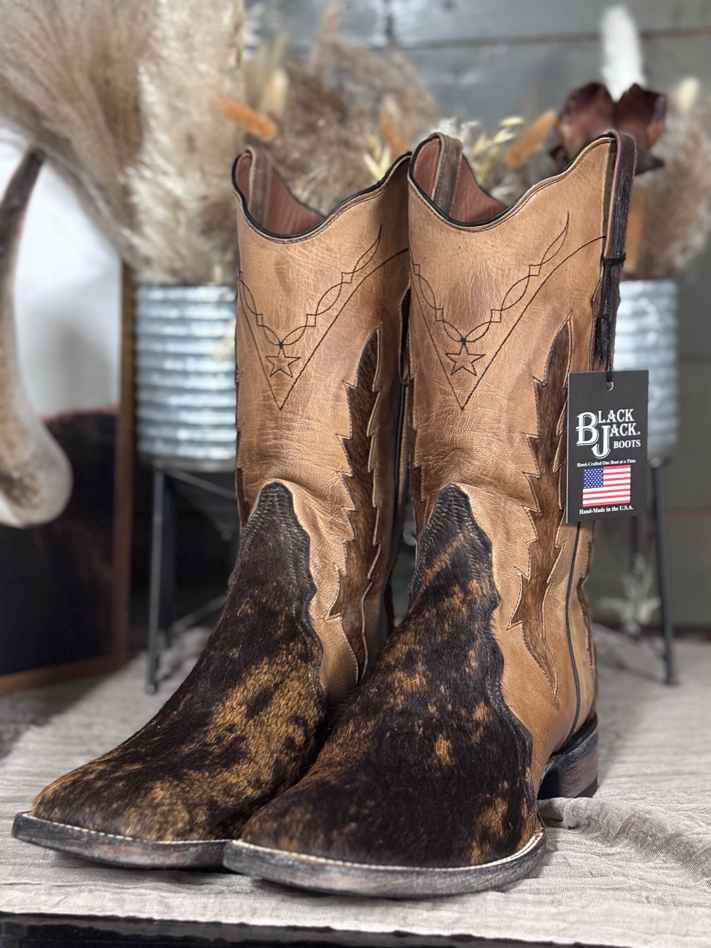 Black Jack Hair On Calf Boots
