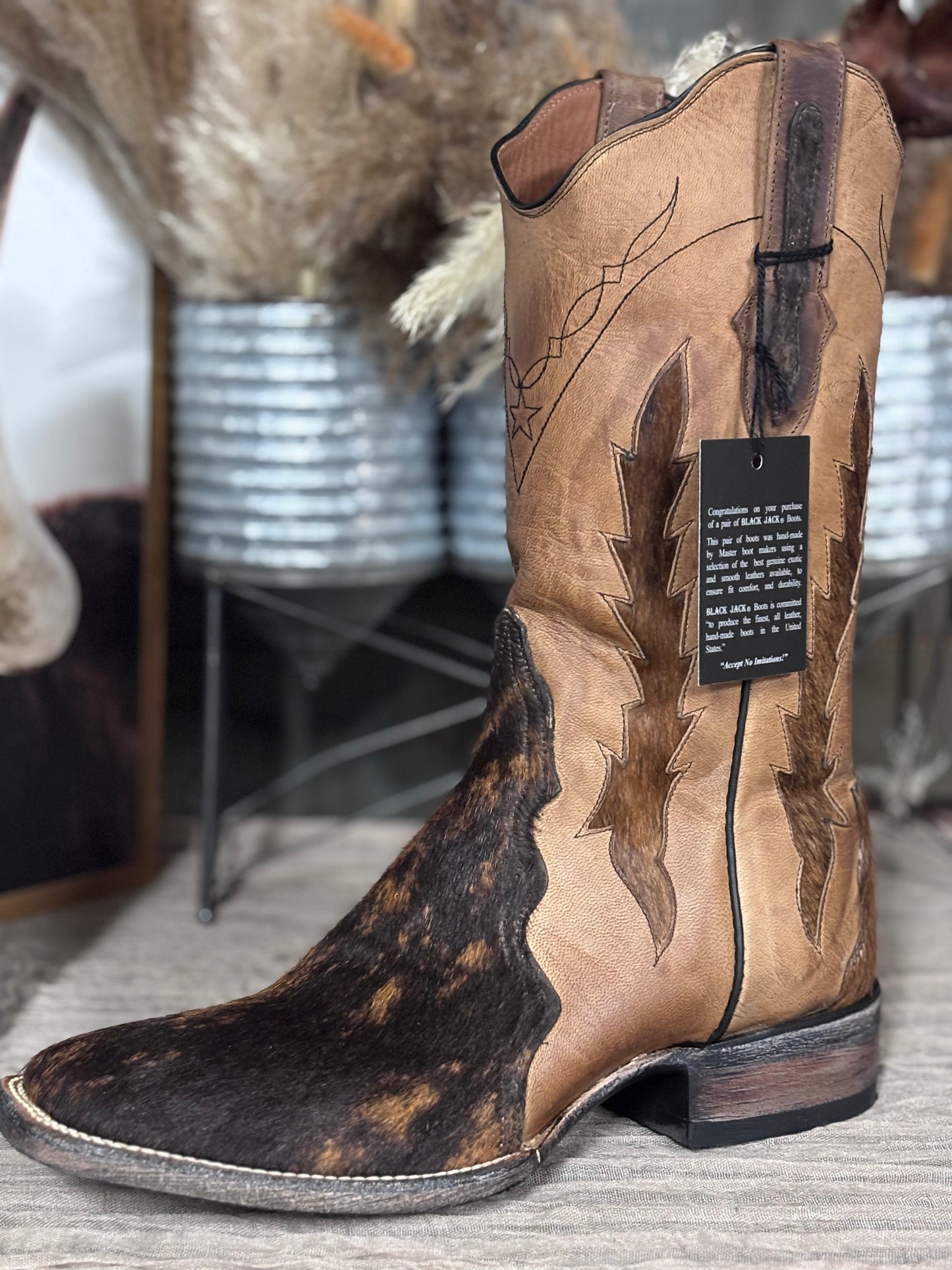 Black Jack Hair On Calf Boots