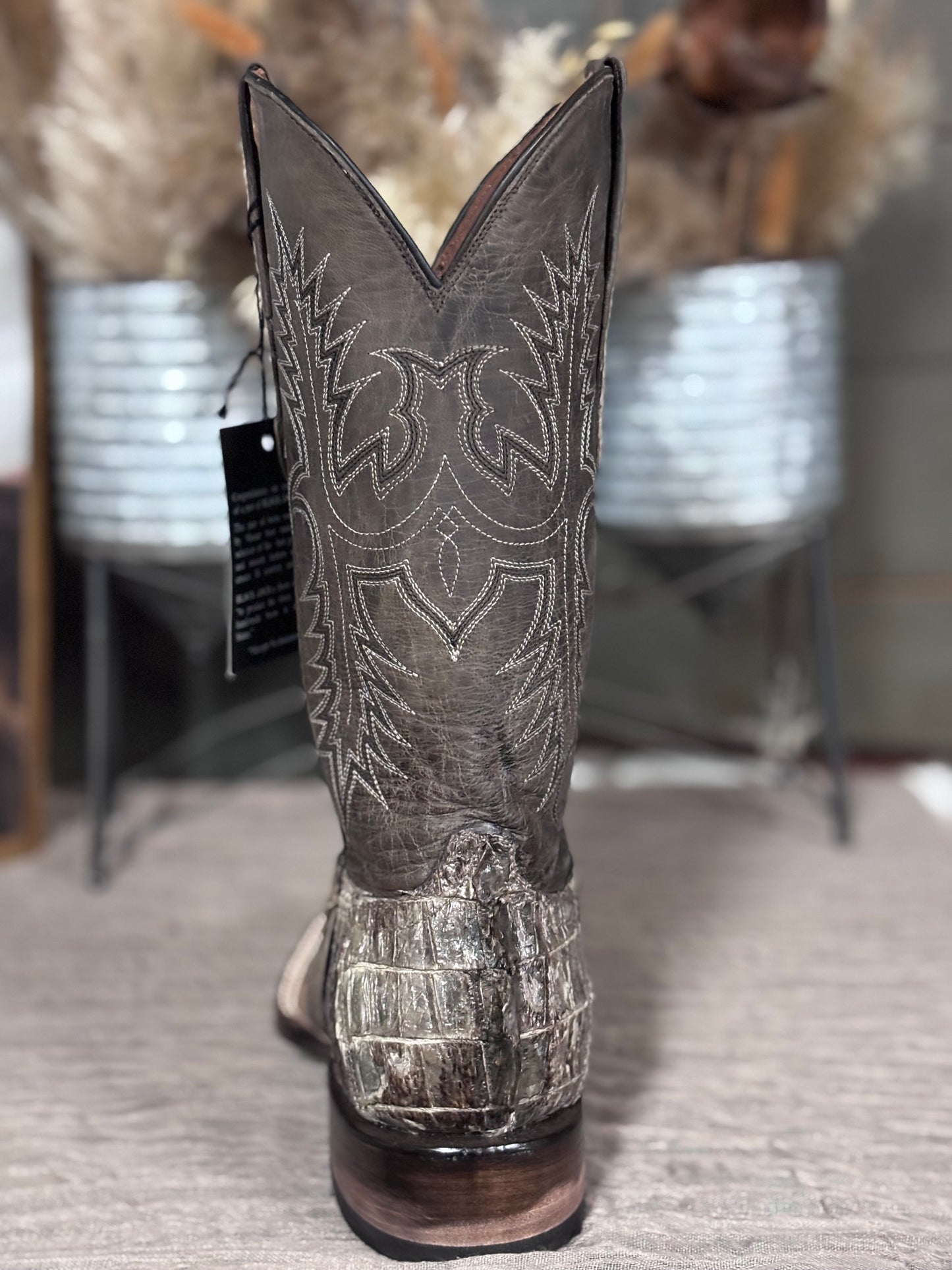 Black Jack Reverse Caiman Tail Boots