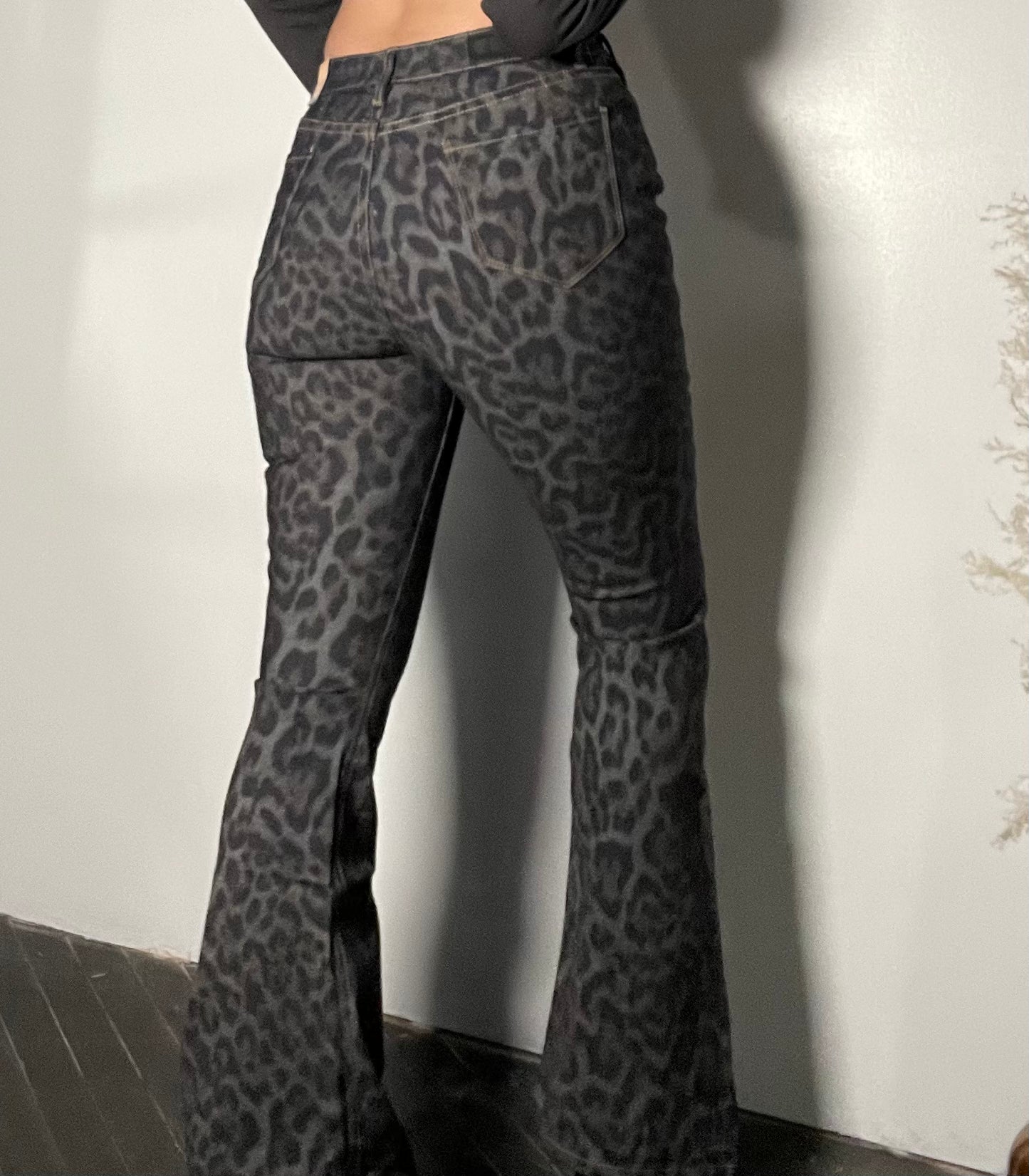 Final Sale ✨Wild Child Cheetah Flare Jeans