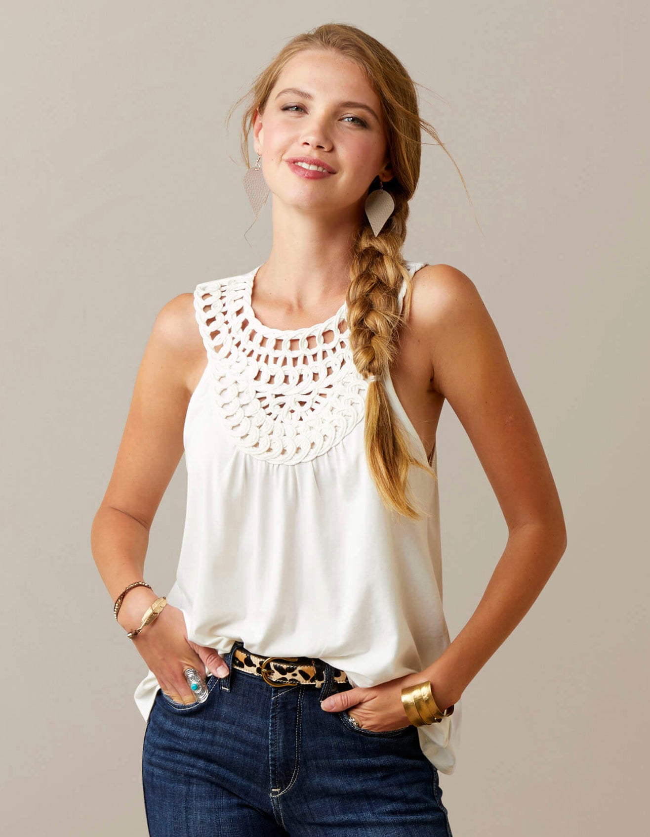 Scarlet Crochet Top