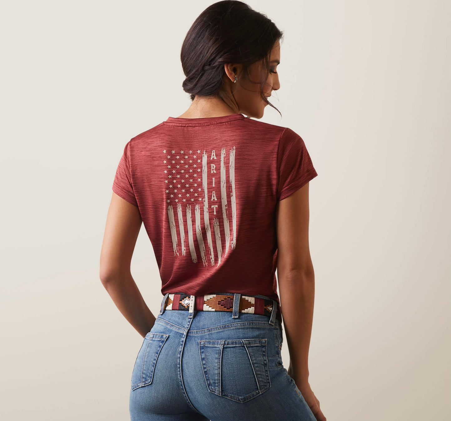 Final Sale ✨ Laguna Patriot T-Shirt-POMEGRANATE