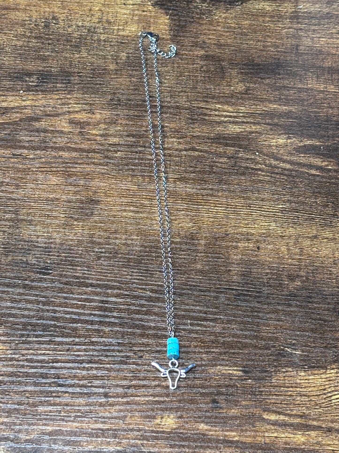 Turquoise Ride a Bull Necklace