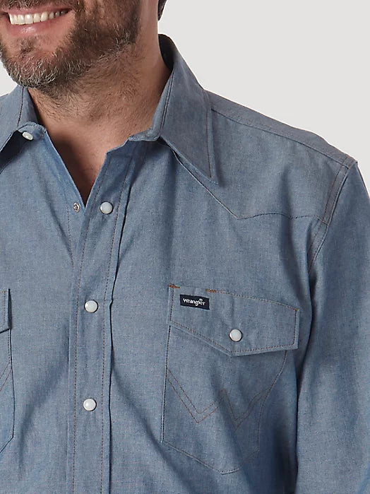 Wrangler Cowboy Chambray Snap Up