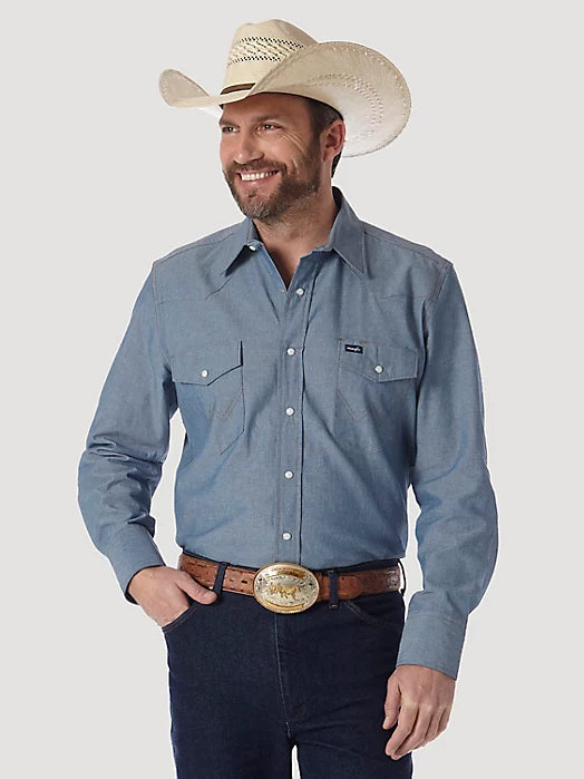Wrangler Cowboy Chambray Snap Up