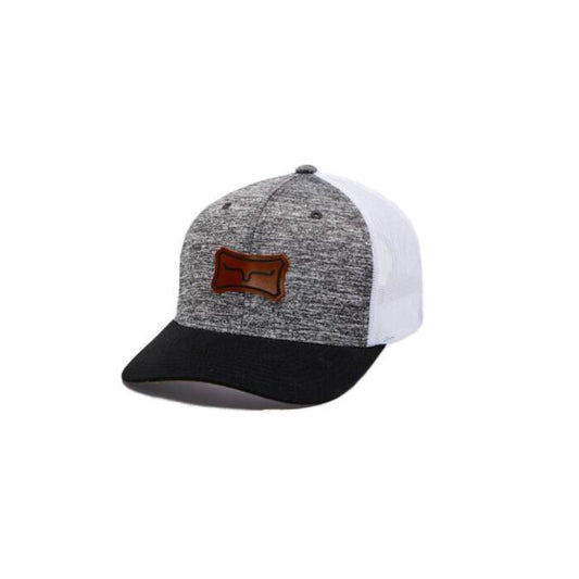 Kimes Ranch Men's Leather Bone Cap - Grey Heather