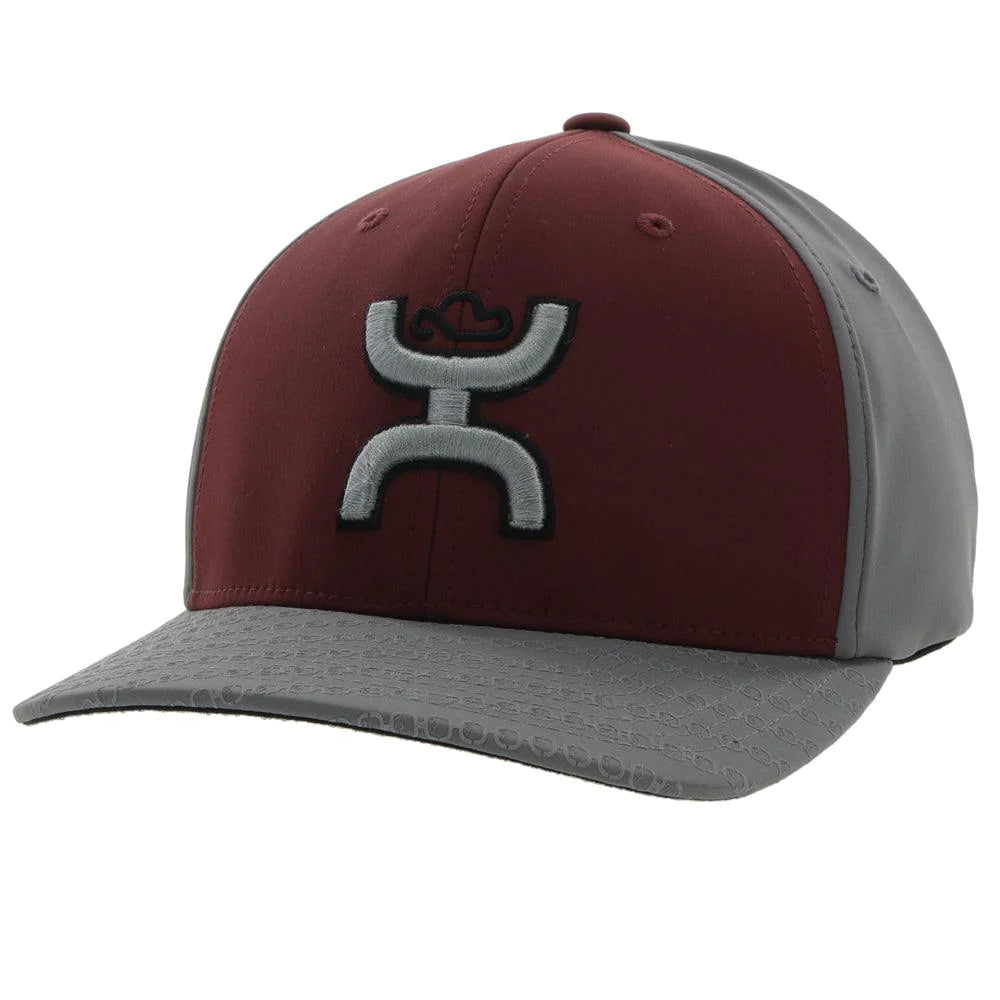 “Solo III” Youth Maroon/Grey FLEXFIT Hat
