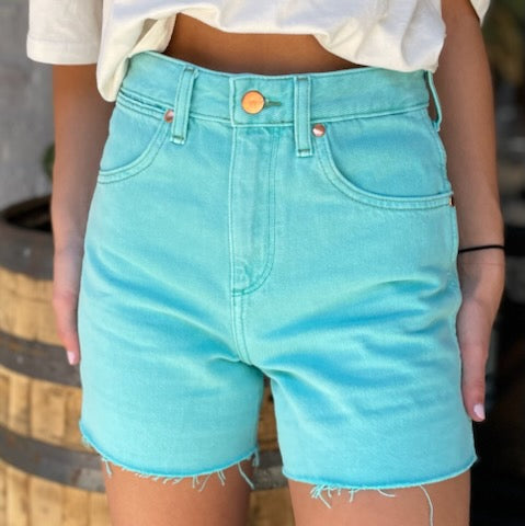 Wrangler Dahlia Turquoise Shorts