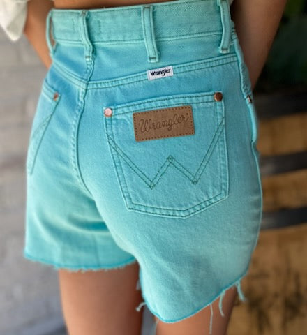 Wrangler Dahlia Turquoise Shorts