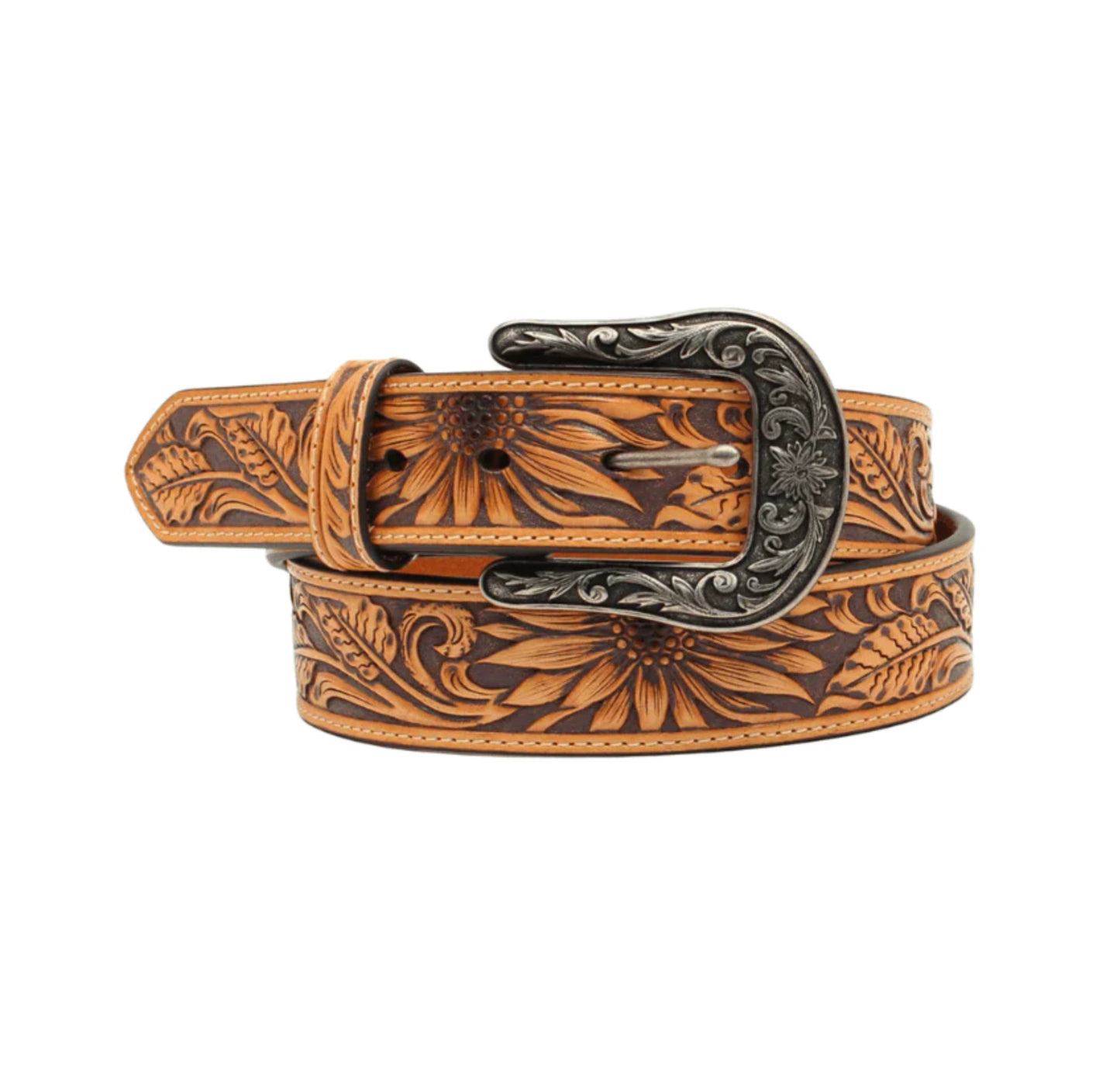 Sunflower Tooled Belt