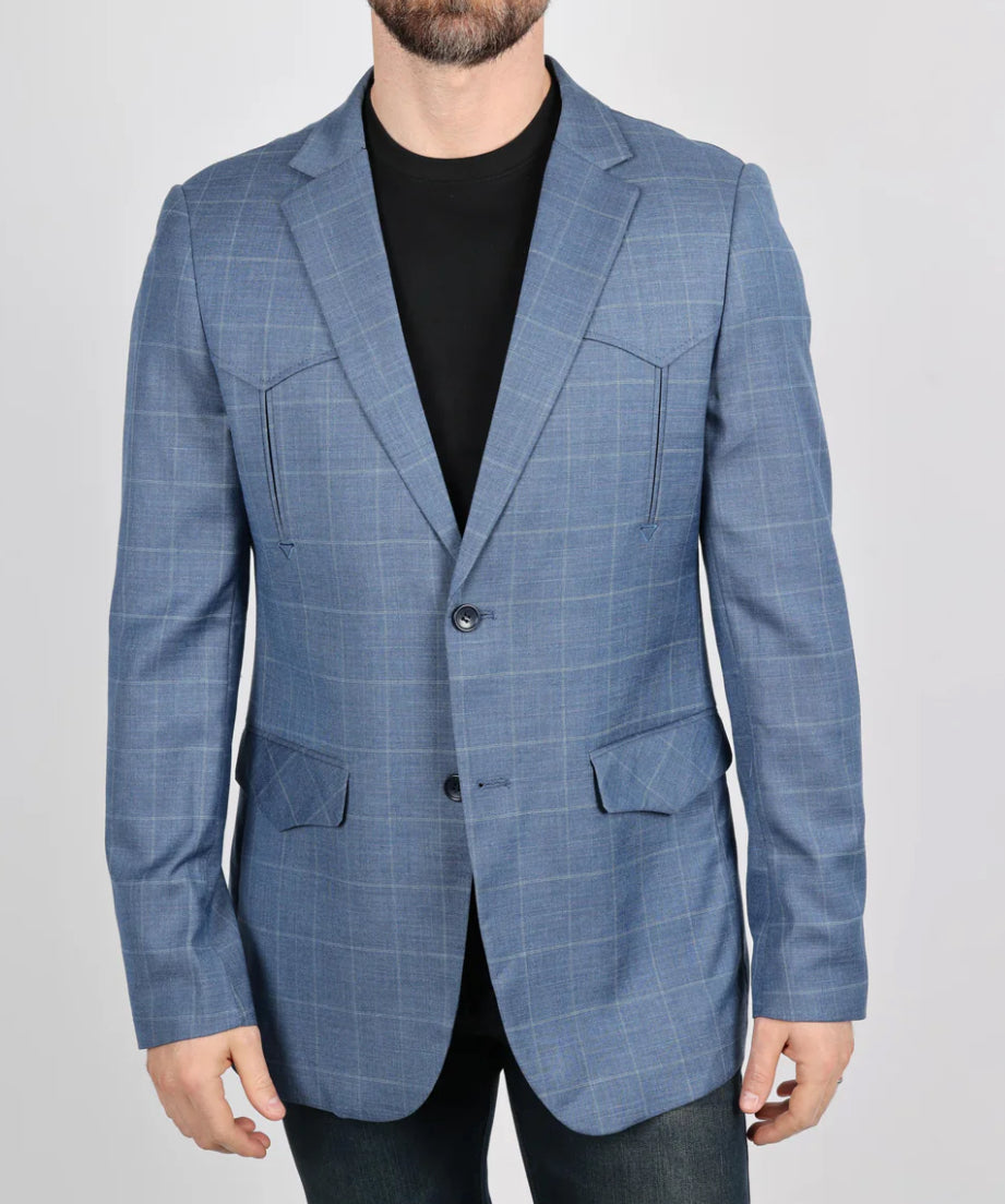 Blue Plaid Blazer