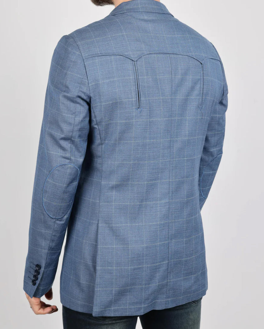 Blue Plaid Blazer