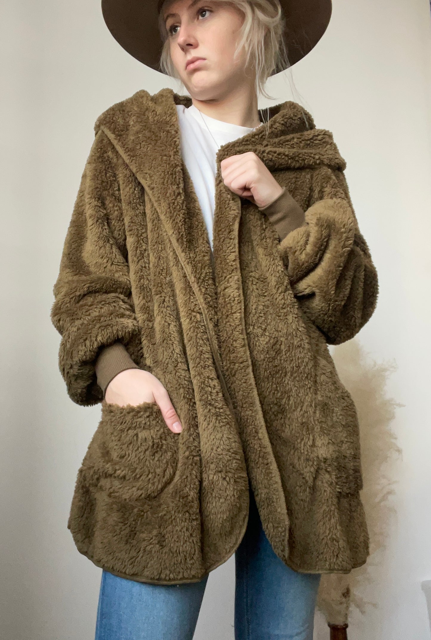 Belle Hooded Cardigan Chocolate