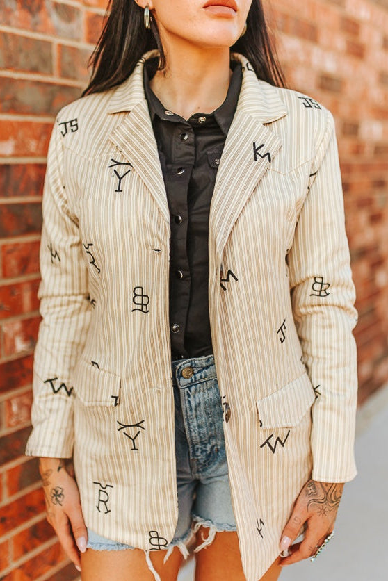 Branded Western Yoke Women's Blazer