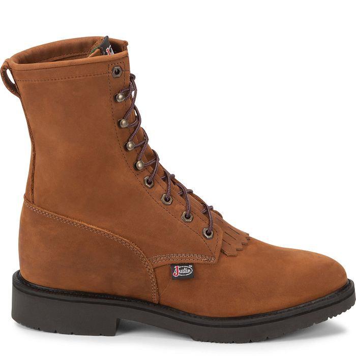 Justin Conductor 8" Lace-Up Soft