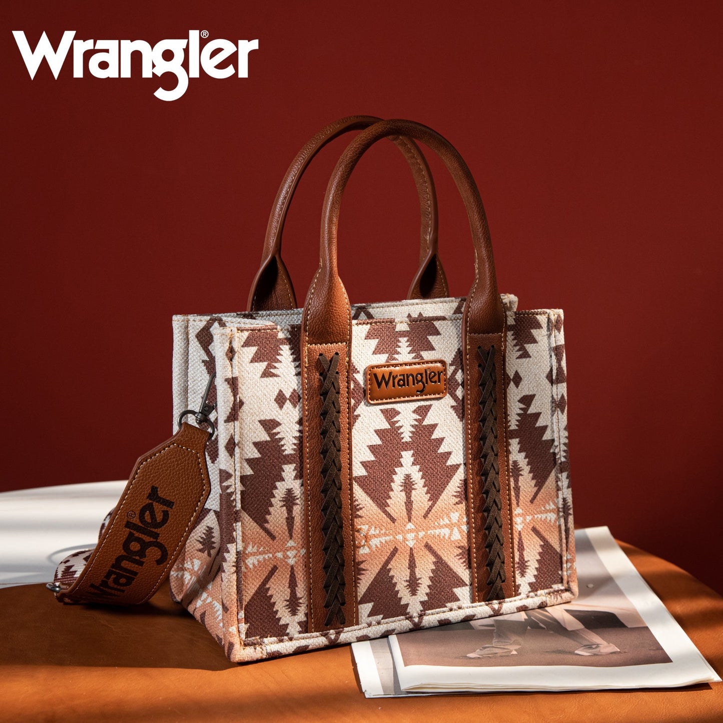 Light Coffee Wrangler Southwestern CrossBody