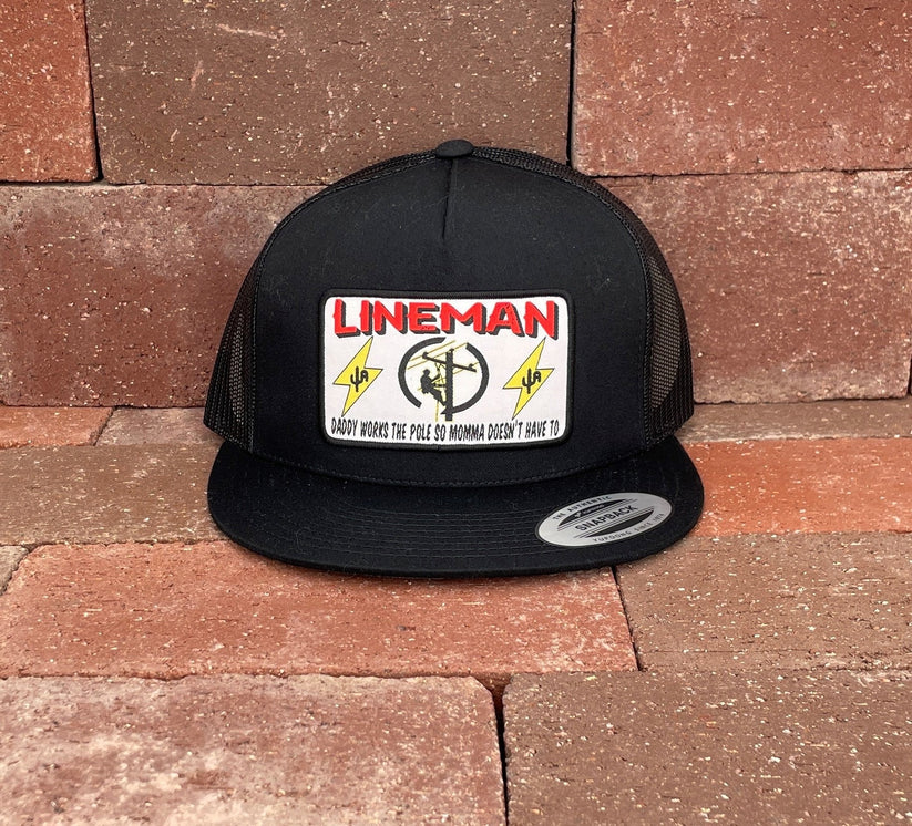 Lineman" - 6006 Black/ Black Mesh