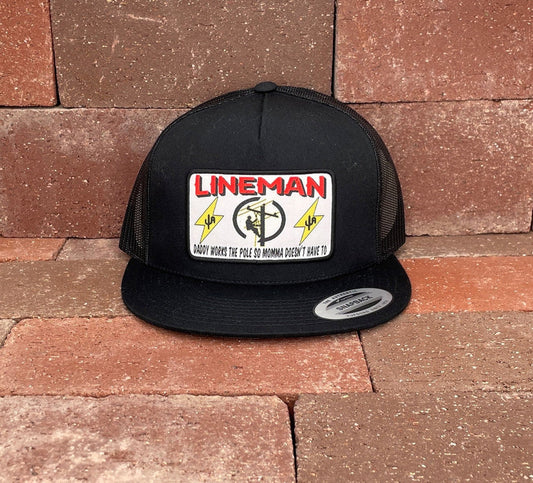 Lineman" - 6006 Black/ Black Mesh