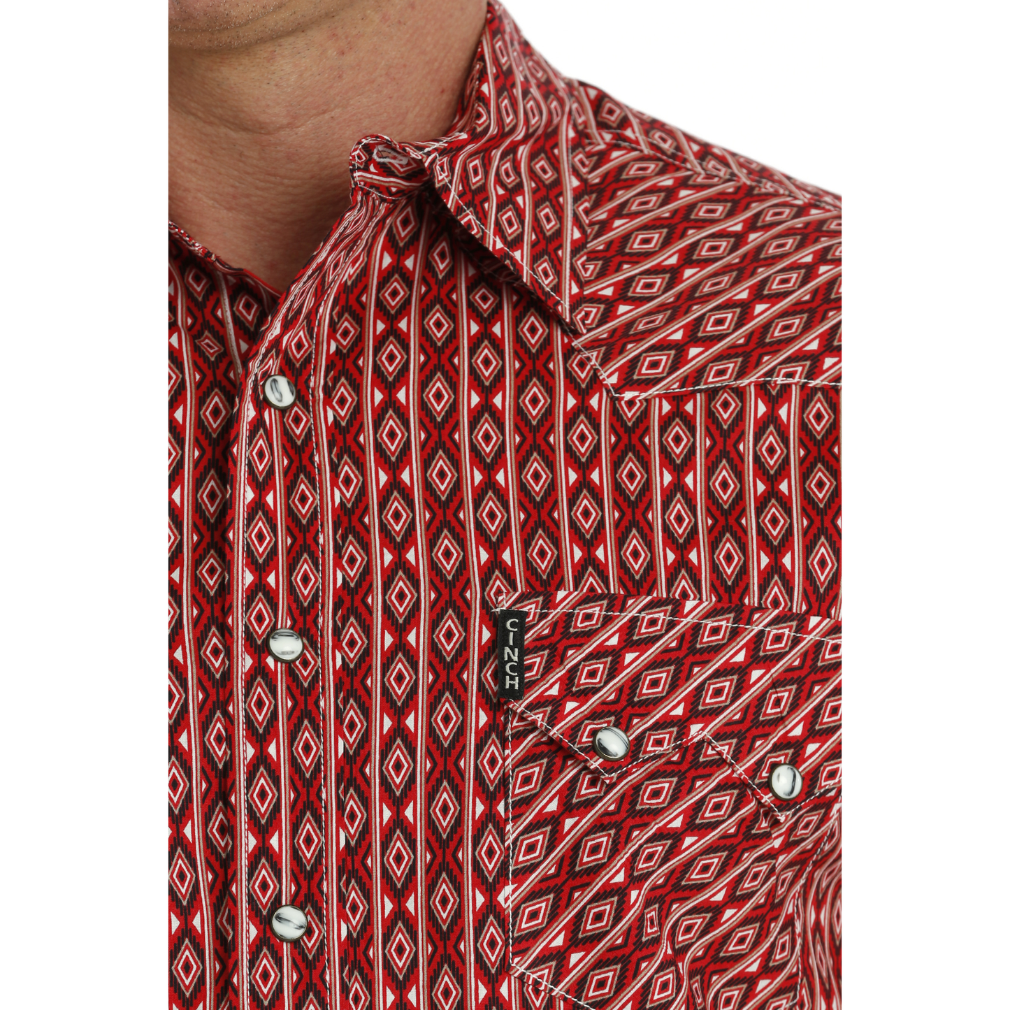 Cinch Red Diamond Men's Snap Up Shirt