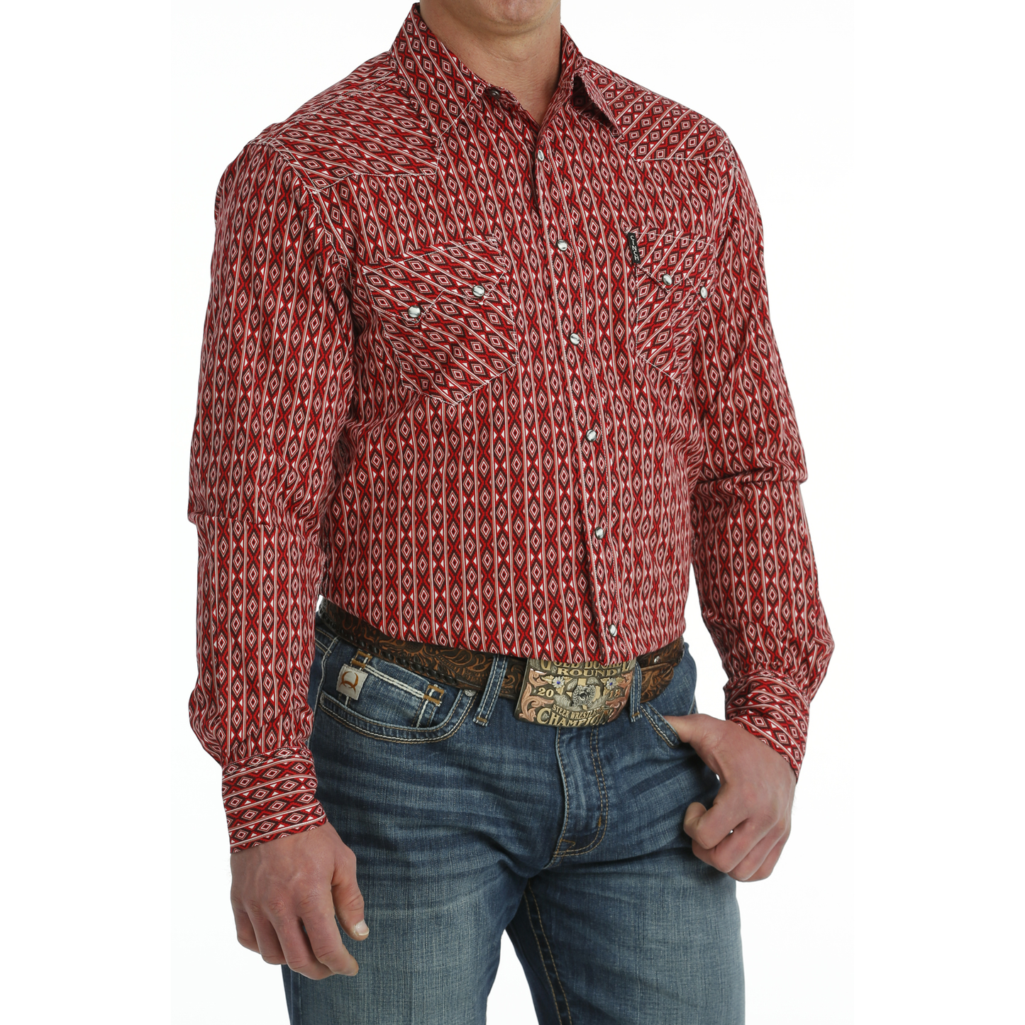 Cinch Red Diamond Men's Snap Up Shirt