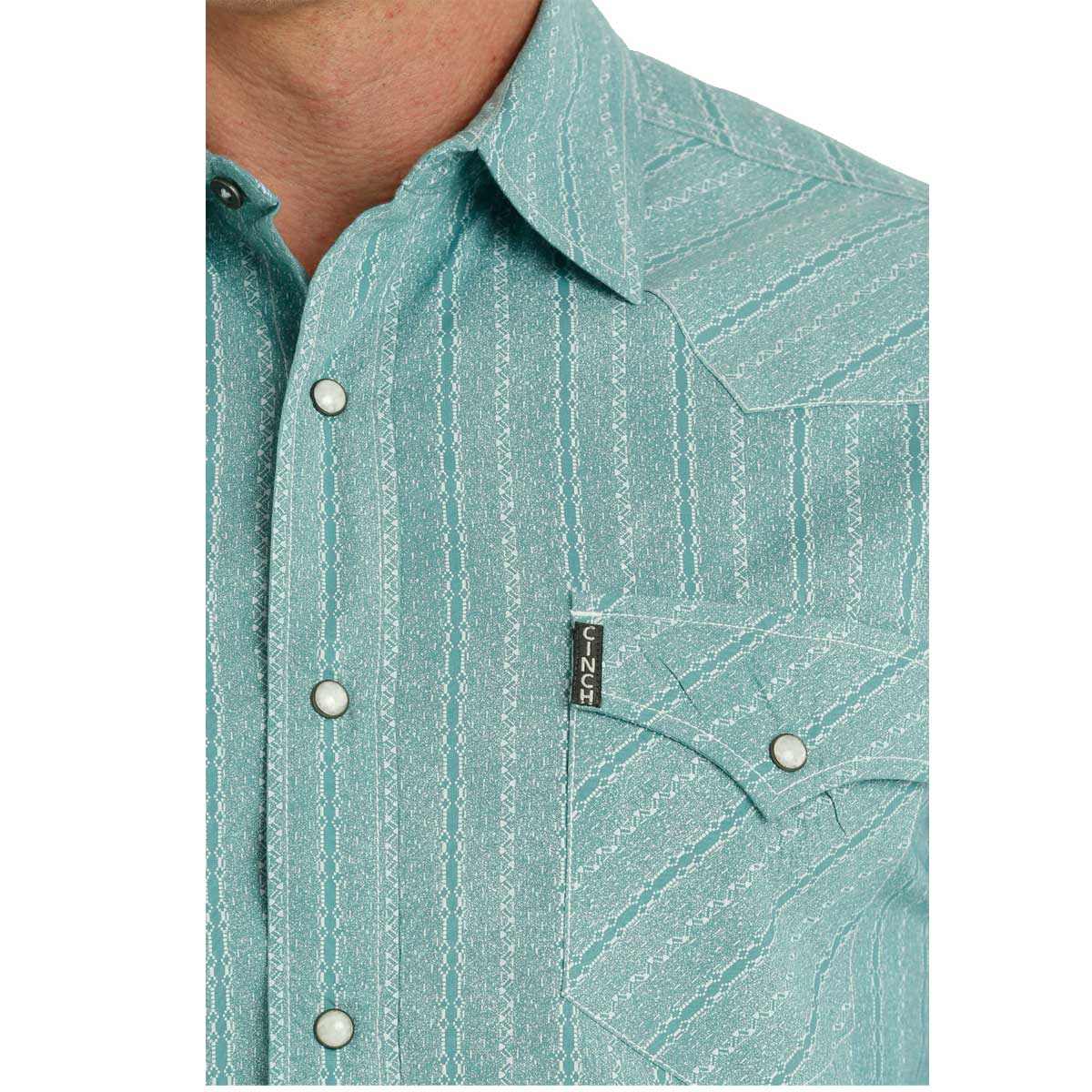 Cinch Turquoise Men's Snap Up Shirt