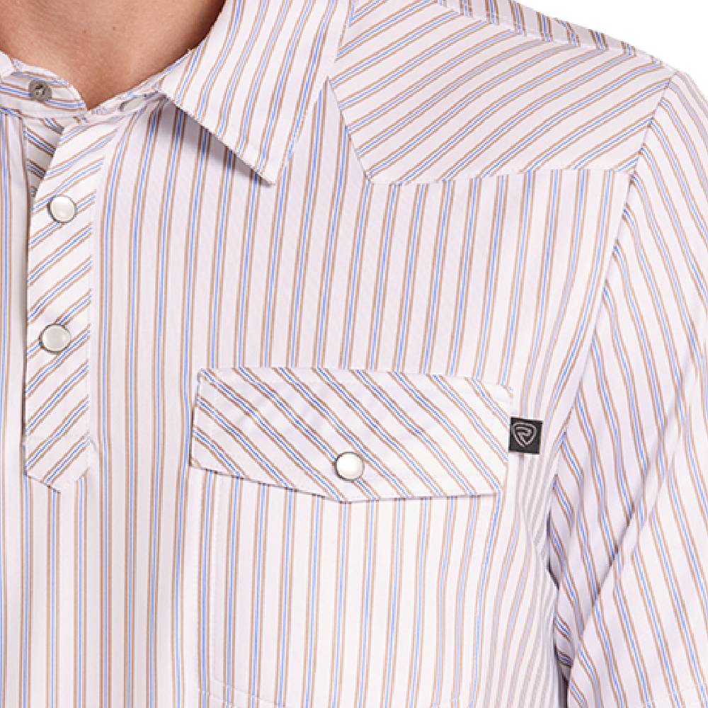 Rock & Roll Baby Blue Stripe Polo