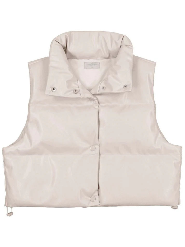 Simply Southern Cropped Puffer Vest
