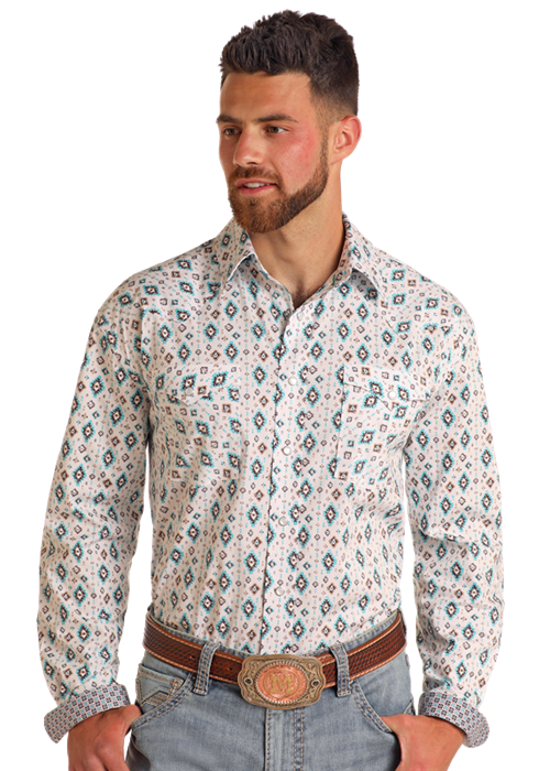 Fiesta Long Sleeve Snap Up