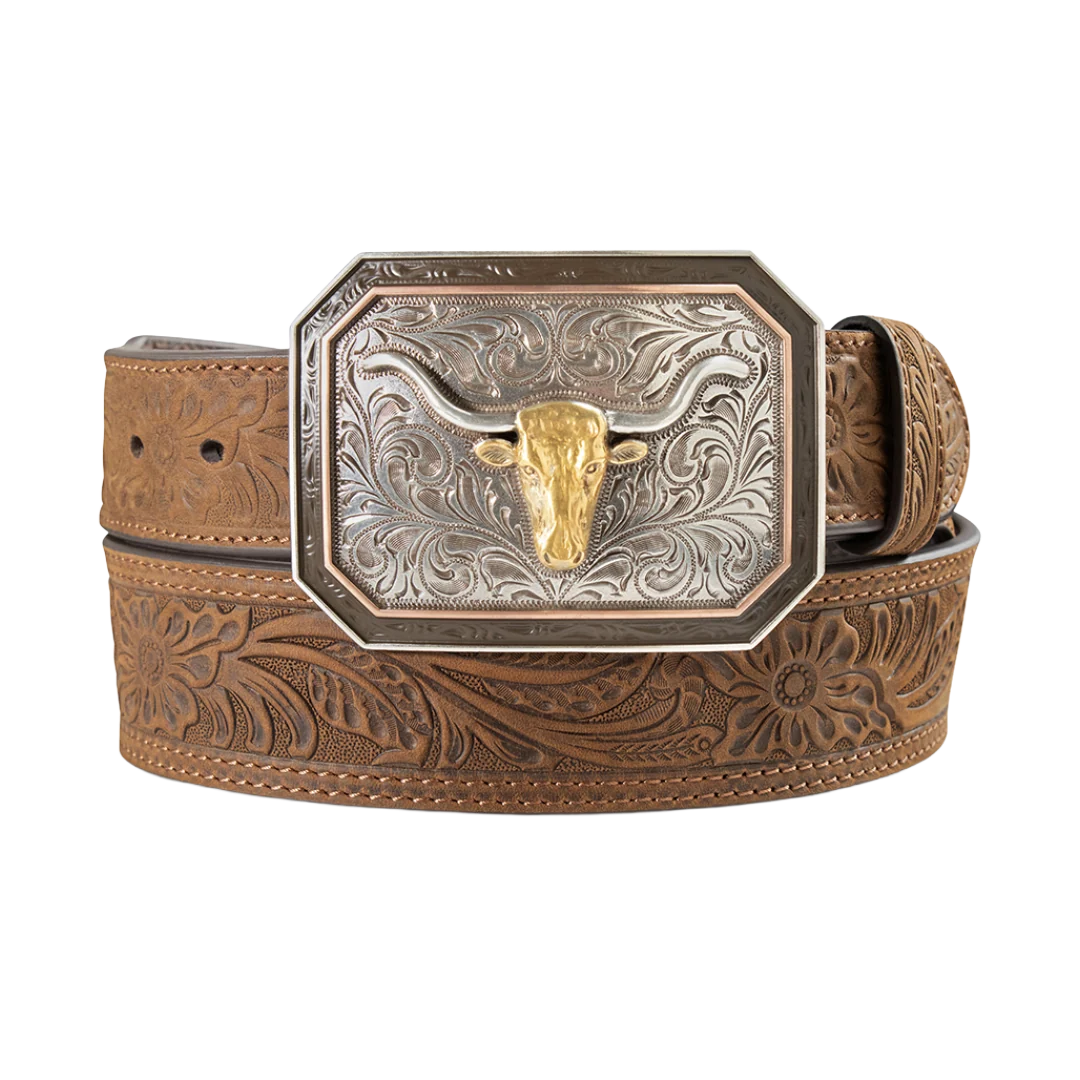 Ariat Men's Long Horn Buckle Belt
