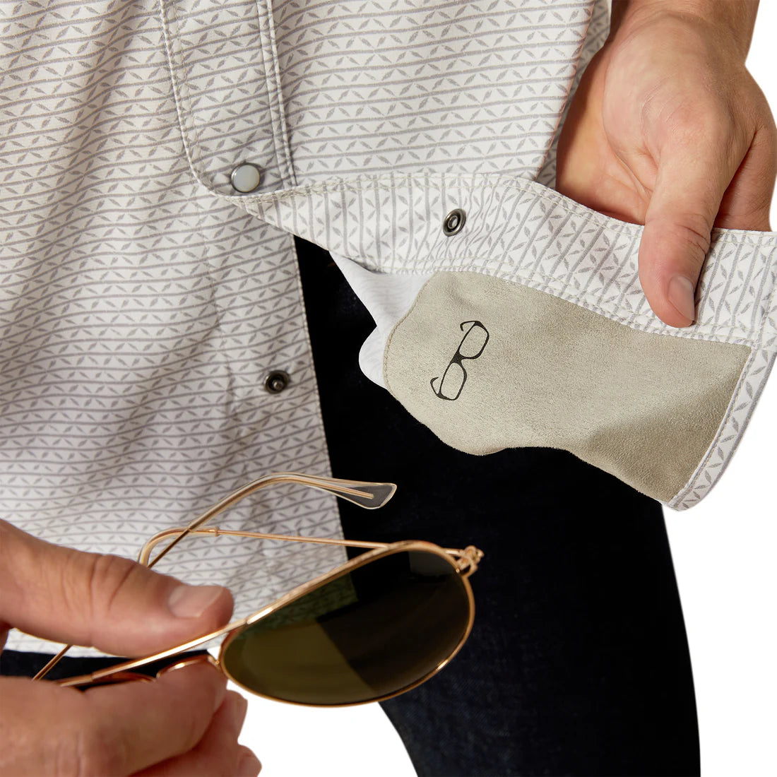 Ariat Men's Western VentTEK Moonbeam Short Sleeve Shirt