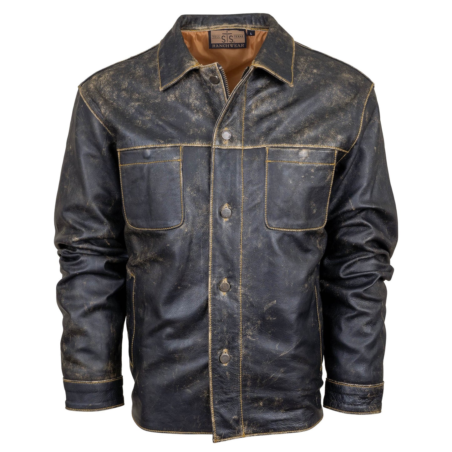 Jesse James Antique Black Leather Jacket