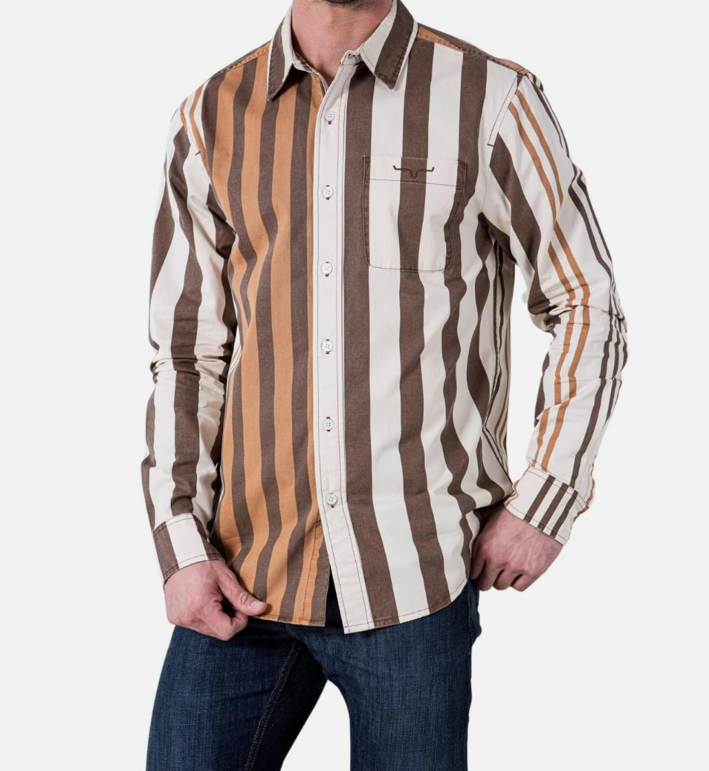 Kimes 1992 Men's Button Up Brown