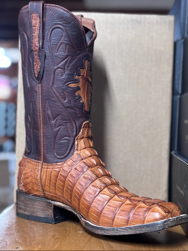 Black Jack Nile Croc Tail Cognac – Wiseman's Western
