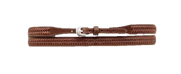 M&F Men's Western Leather Laced Brown Hat Band