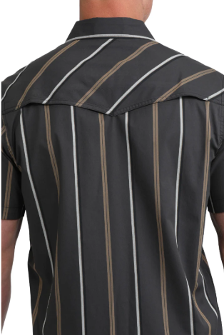 Cinch Men's Camp Black Stripe Snap Down